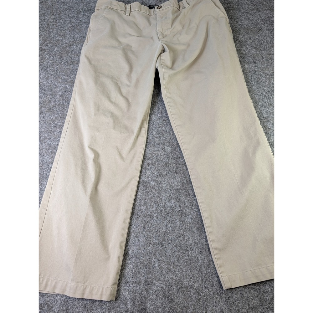 Dockers Smart 360 Flex Khaki Pants Mens 38x30 Classic Fit Tan Chino Water Less